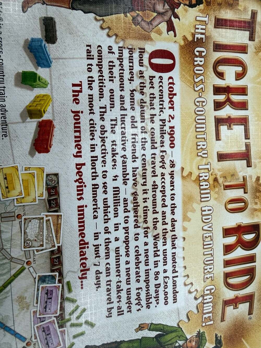 Days Of Wonder Ticket To Ride Board Game Alan R Moon Train Adventure - Picture 3 of 6